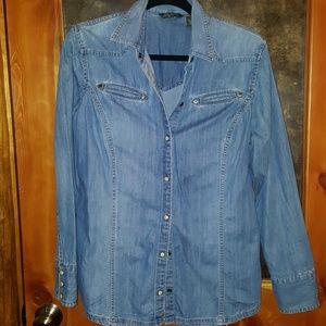 Denim Eddie Bauer shirt